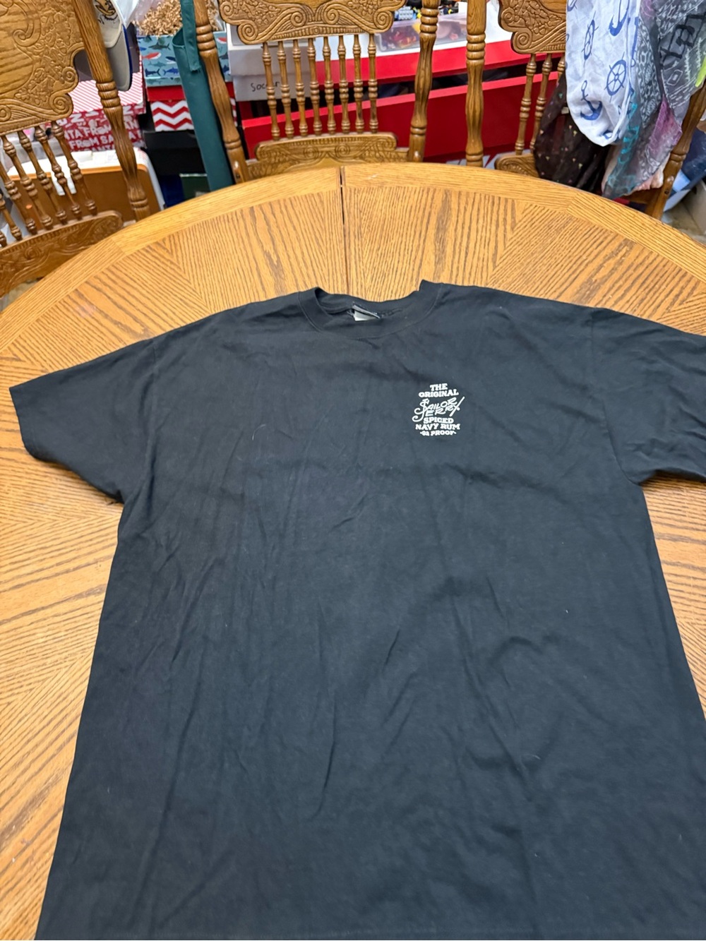 Sailor Jerry Rum Black Graphic Crew Neck T-Shirt -